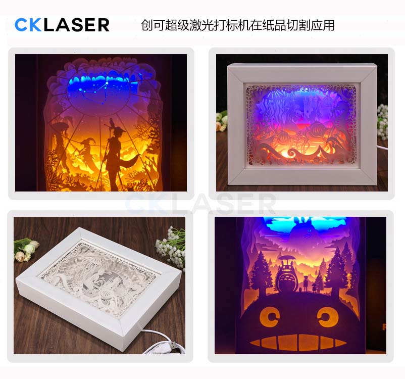 節日賀卡激光雕花設備激光鏤空雕刻精致3D立體圖案